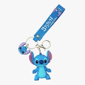 Stitch Keychain, Blue, Lilo And Stitch, 2.5" Height, NWT